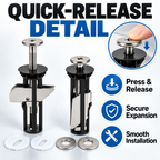 Heavy-Duty Toilet Seat Fastener Kit - 2 Pcs